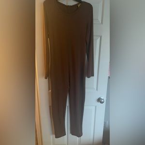 Beautiful Brown Fitted Jumpsuit